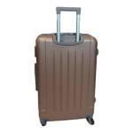 Smte Durable Elegance: Smart And Stylish Travel Abs Suitcase Small 55CM With Smte Keyring Rosegold With Keychain