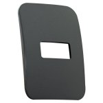 One Single Module Horizontal Cover Plate - Gun Metal - Buy Online At 7 Triple 7