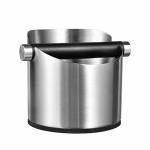 Large Size Coffee Knock Box Santow Stainless Steel Construction Black Espresso Knock Box With Removable Knock Bar And Non-slip B