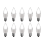 E27 5W LED Candle Light Bulbs Warm White 3000K - 10 Pack