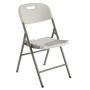 Folo Folding Resin & Steel Patio Chair White W57CMXD46CMXH83CM