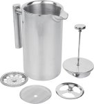 Stainless Steel French Press Coffee Maker Steel Crusher Kitchen Tool Set