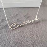 CNE107467 - Personalized Name Necklace Signature Style 925 Sterling Silver