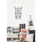 Kikki & Frankie Laser Cut Coated Wood Geometric Rhino