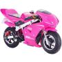 50CC 2 Stroke 3HP Cag Pocketbike - Pink Ages 4-13 Years +