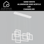 Sand White Aluminium And Acrylic LED Chandelier