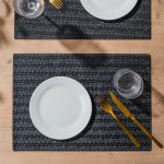 Leatherette Placemat Black