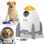 Interactive Dog Puzzle Feeder Toy Automatic Dogs Treat Dispenser For Iq Training & Slow Feeder Dog Food Dispenser With Remote Bu