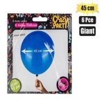 Balloon Giant 6PC Blue F 02
