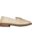 Cream Woven Detail Loafers - 6 Natural