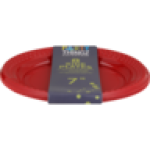 Red Plastic Side Plates 8-PACK