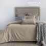 Simon Baker Waffle Weave Natural Duvet Cover Set