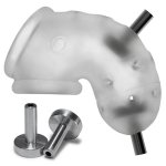 Oxballs - Airlock Electro Air-lite Vented Chastity Clear Ice