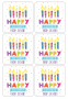 Personalised Gift Stickers - Candles