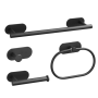 4 Pieces Stainless Steel Bathroom Accessory Set Bathroom Pendant Kit