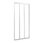 Shower Door 3 Panel Slider Essential Chrome With Clear Glass 90X185CM