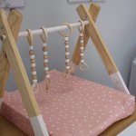 Changing Mat Cover Girly Pink Dotty Rainbow Set