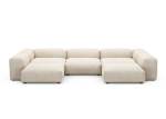 U-shape Sofa - Knit - Beige - 377CM X 241CM
