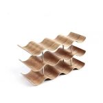 3 Tier Wooden Wave Wine Rack