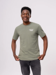 Sage Green Graphic Crew Neck T-Shirt - XL Green