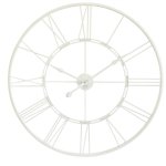 Cut Out Wall Clock - White