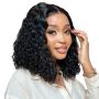 14INCH Peruvian Hair Full Frontal Bob Wig 13X4 Straight Weave Wig