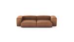 Two Module Sofa - Leather - Brown - 272CM X 136CM