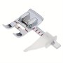 Silvery Multi-function Sewing Machine Presser Foot With Built-in Ruler - Metal Ideal For Knitting & Crafts