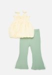 PoP Candy Smock Top & Pant Sent-ecru & Sage Green