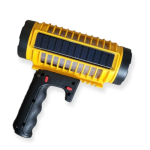 Ashcomonline Solar Powered Multi-functional Searchlight Pistol Flashlight