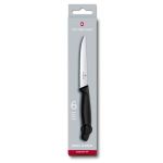 Victorinox Swiss Army Victorinox Swiss Classic 6 Piece Steak Knife Set Serrated Pointed Black - Box