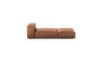 Lounger - Leather - Brown - 220CM X 84CM