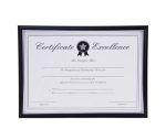 A4 Certificate Frame Antique Black