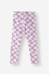 GIRLS Printed Leggings - 10 Lilac