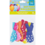Assorted Dots Printed Balloons 10 Piece