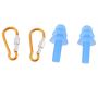 Pair Swimming Dive Flexible Silicone Ear Plugs Earplug Blue