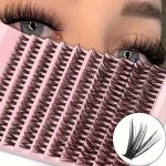 200 Pieces Mink Hair Cluster Lashes 3D Volume Diy Extensions For Light heavy Makeup Natural Look Individual False Eyelashes For