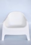 White Plastic Arm Chair 71X81X76