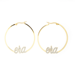 Goldair Gold Precious Era Logo Hoops