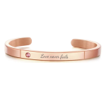 Larosa Personalized Single Stainless Steel Bracelet Adjustable Size: 65MM Ready In 3 Days