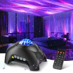 Galaxy Light Aurora Projector With 33 Light Effects LED Star Projector For Bedroom Nebula Lamp Remote Control White Noises Bluet