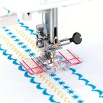 Patchwork Presser Foot: Transparent Sewing Tool With Red Markings For Accurate Quilting