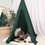 Teepee Tent With Tee Pee Playmat Emerald Green