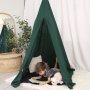 Teepee Tent With Tee Pee Playmat Emerald Green