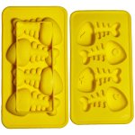 Fish Bone Ice Cube Tray Yellow