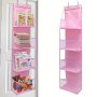 Versatile Over-door Organizer With 4 Large Pockets - Breathable Mesh Ideal For Toys Shoes & Diapers - Perfect For Bedroom Nursery Storage