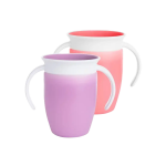 Munchkin Miracle 360 Trainer Cup 207ML Assorted - Pink red