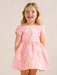 Lowri Girls Tulip Sleeve Dress - 10-12 Yrs Dusty Pink