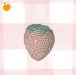 Strawberry - Pastel Strawberry Soft Toy For Baby Play Gym