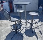 Cocktail Table With 3 Chairs